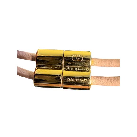 Valentino Garavani NWT VLogo Signature Leather Bracelet in Pink Size M - Picture 12 of 14